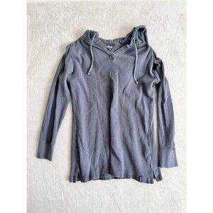 Patagonia Women’s Waffle Knit Hooded Tunic Top Blue Small Gorpcore Athleisure